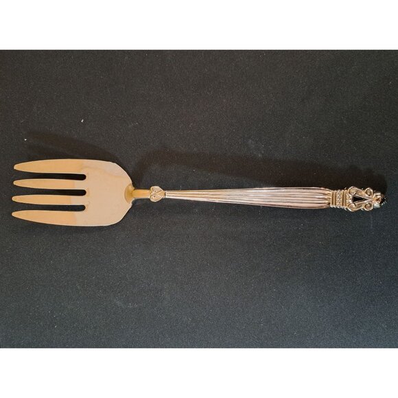 Godinger Silver Plated Serving Fork With Ornate Handle - Picture 2 of 4